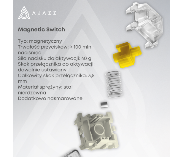 Ajazz AK680 MAX Magnetic Switch RGB czarna - 1536357 - zdjęcie 7